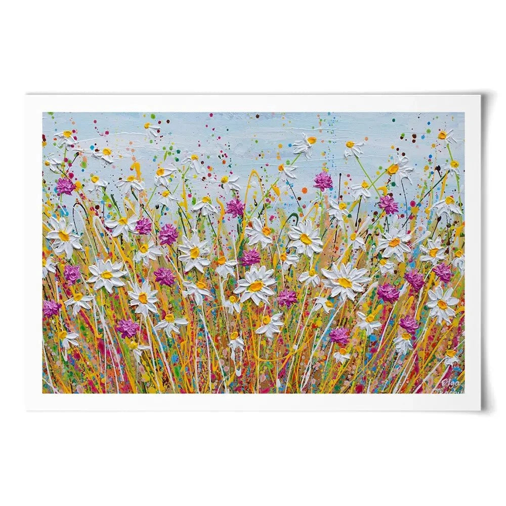 Wild Daisy Field Art Print Wild Daisy Field Art Print wall art product Olga Tkachyk