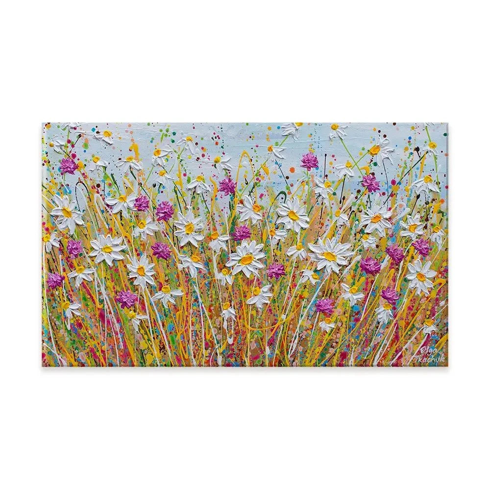 Wild Daisy Field Canvas Print Wild Daisy Field Canvas Print wall art product Olga Tkachyk