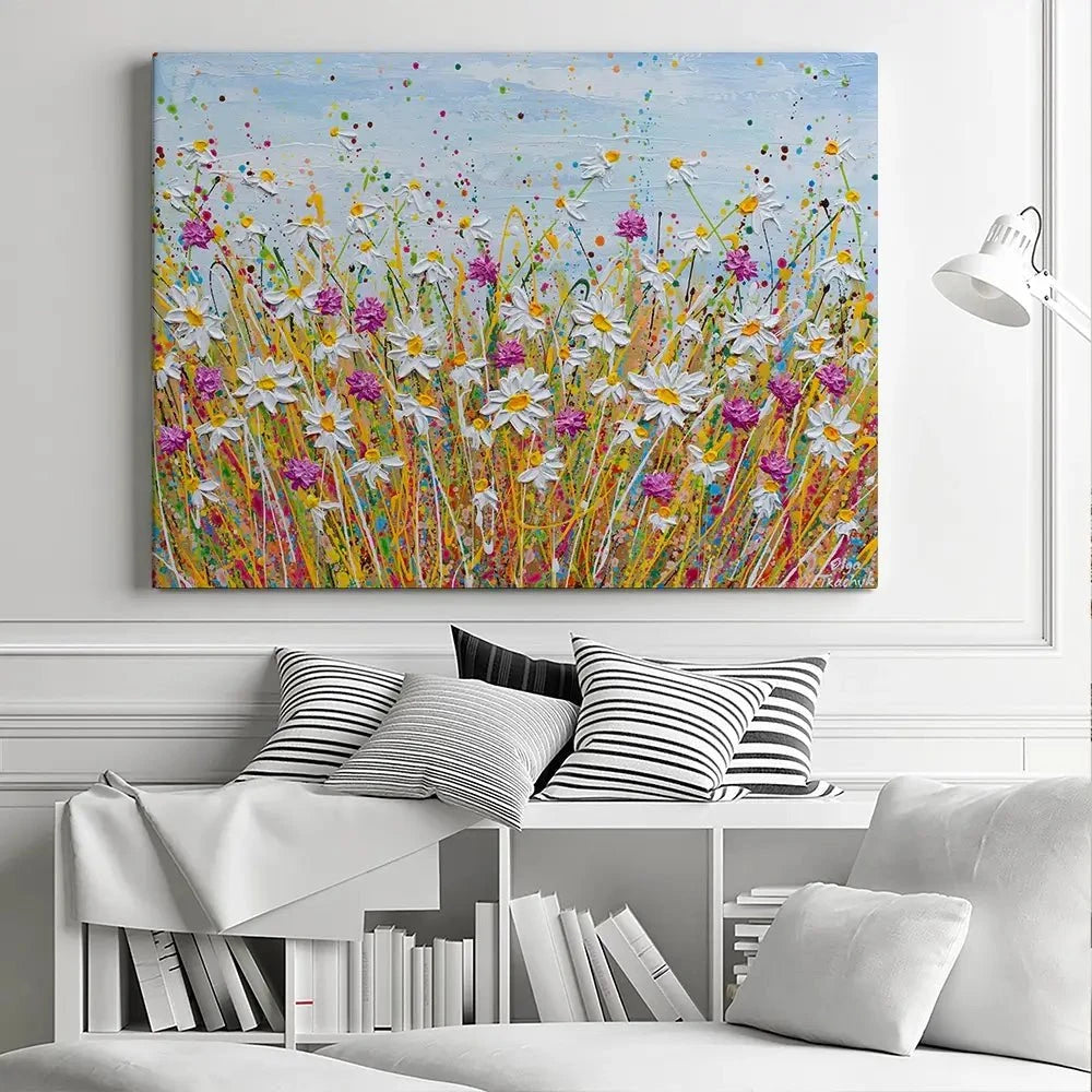 Wild Daisy Field Canvas Print Wild Daisy Field Canvas Print wall art product Olga Tkachyk