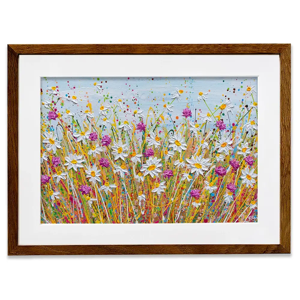 Wild Daisy Field Framed Art Print Wild Daisy Field Framed Art Print wall art product Olga Tkachyk