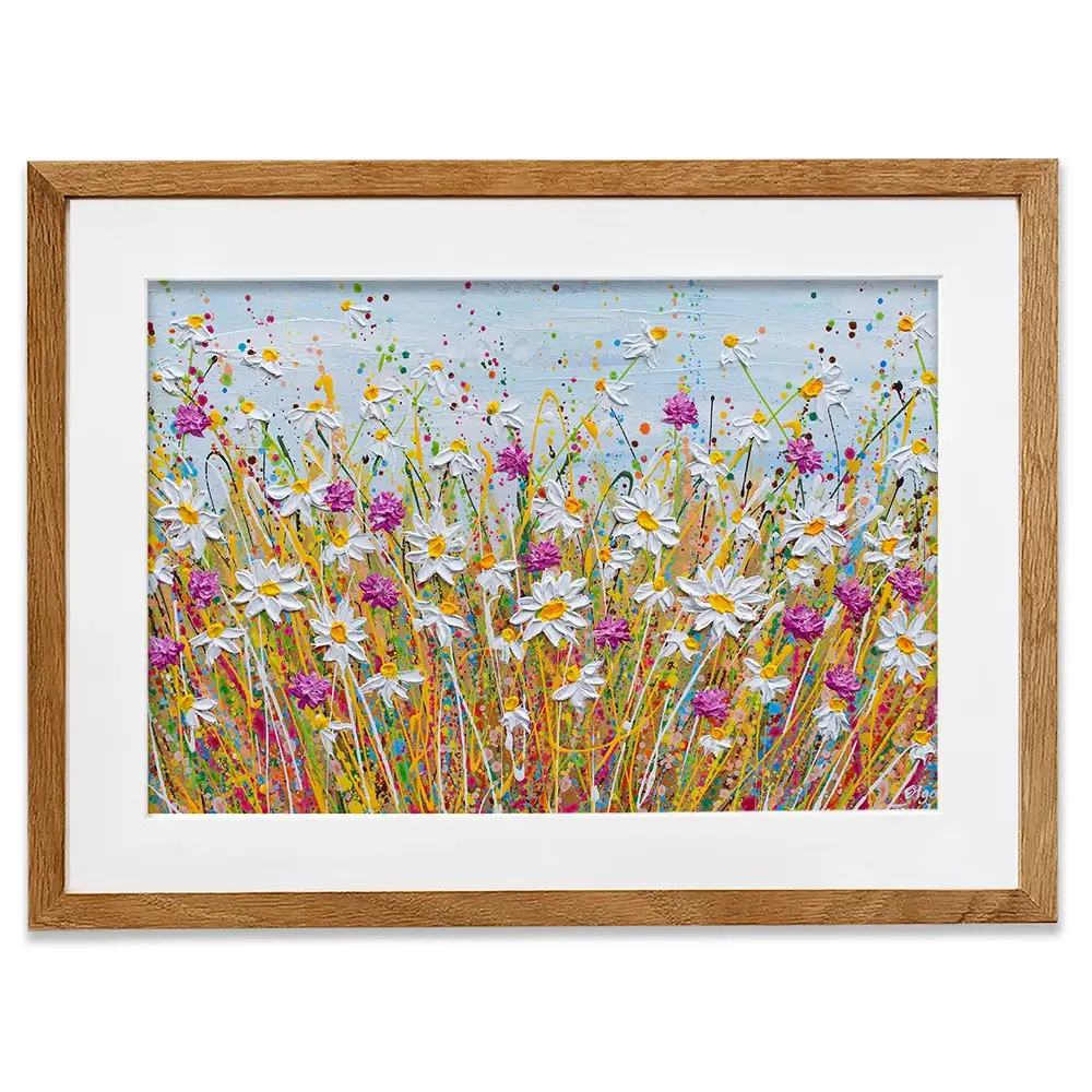 Wild Daisy Field Framed Art Print Wild Daisy Field Framed Art Print wall art product Olga Tkachyk