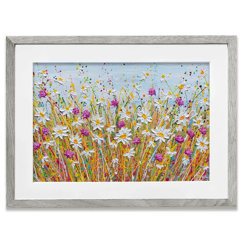 Wild Daisy Field Framed Art Print Wild Daisy Field Framed Art Print wall art product Olga Tkachyk