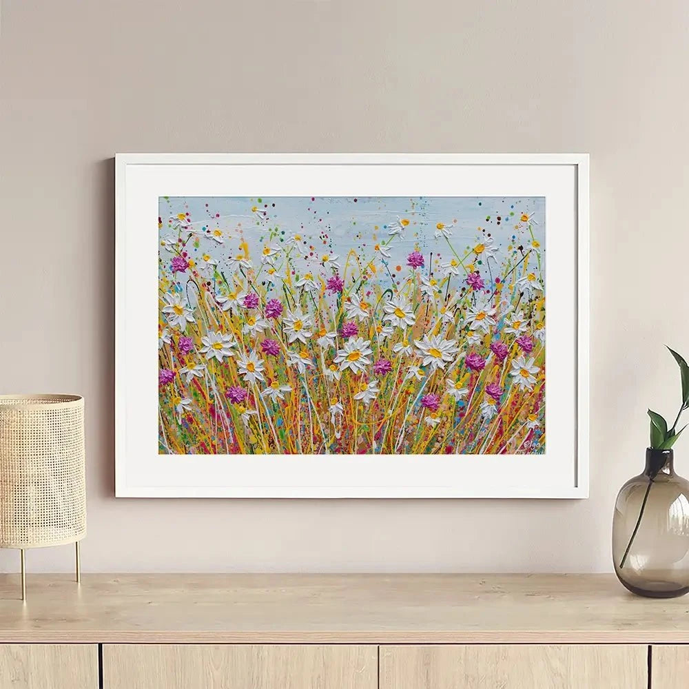 Wild Daisy Field Framed Art Print Wild Daisy Field Framed Art Print wall art product Olga Tkachyk