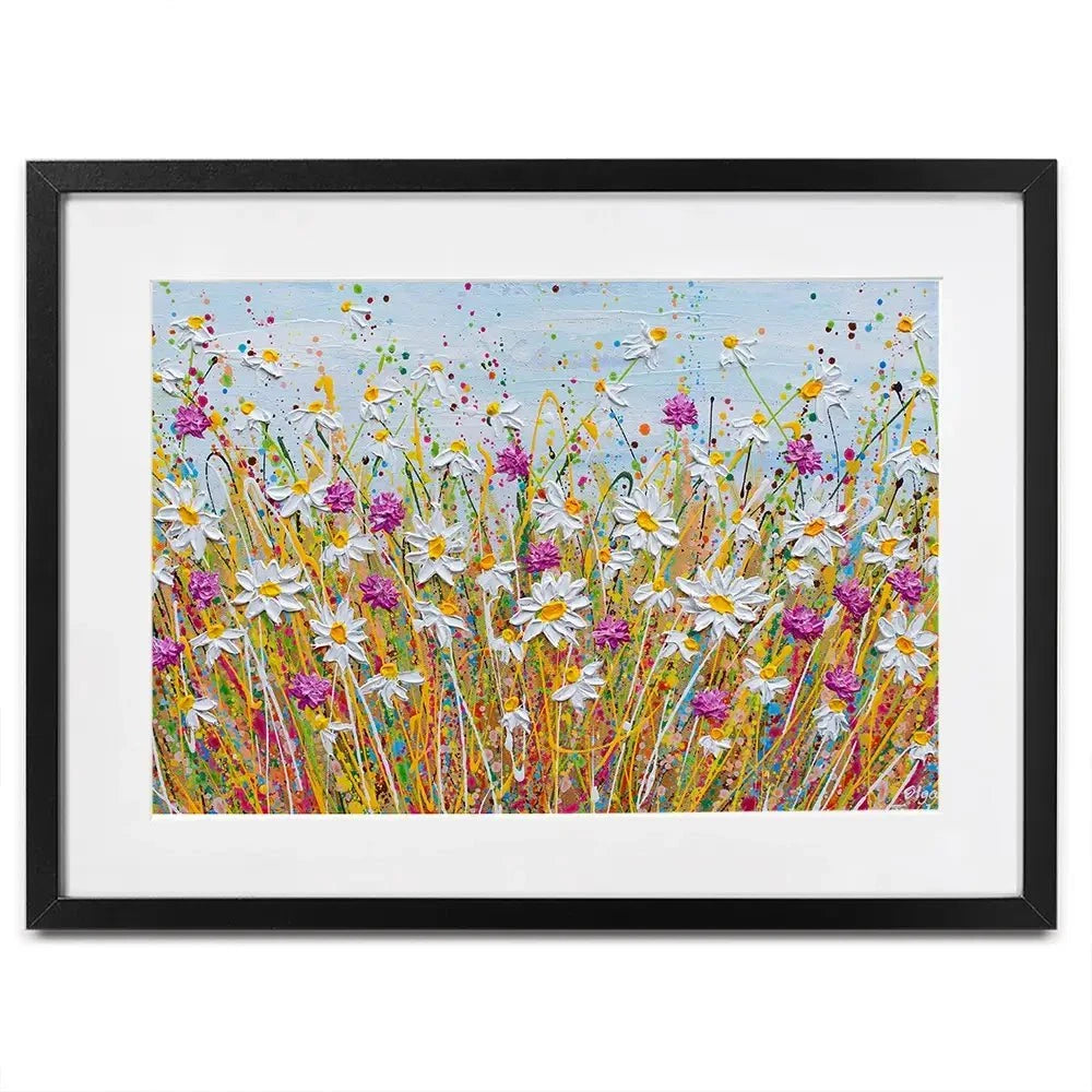Wild Daisy Field Framed Art Print Wild Daisy Field Framed Art Print wall art product Olga Tkachyk