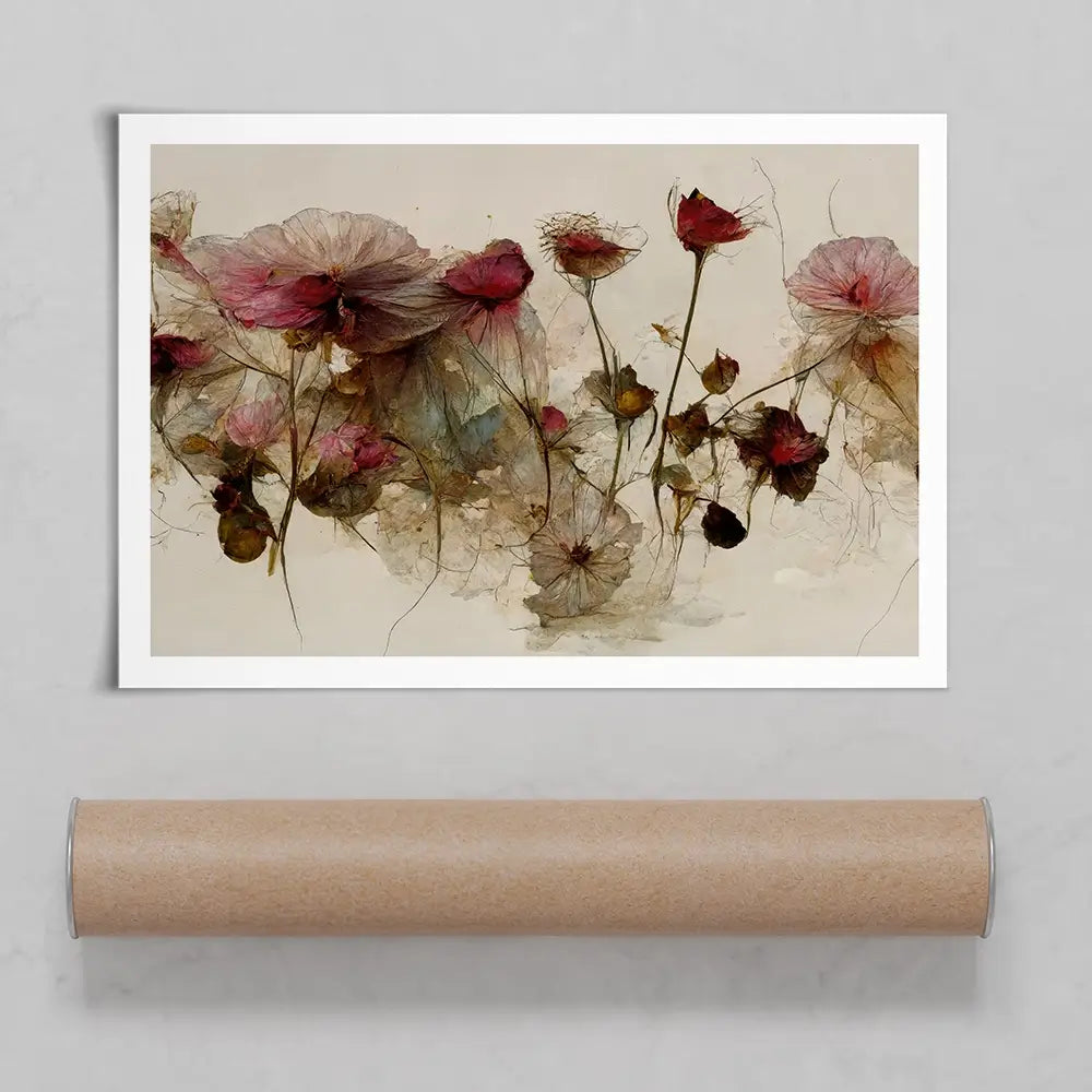 Wild Dry Roses Art Print Wild Dry Roses Art Print wall art product Treechild