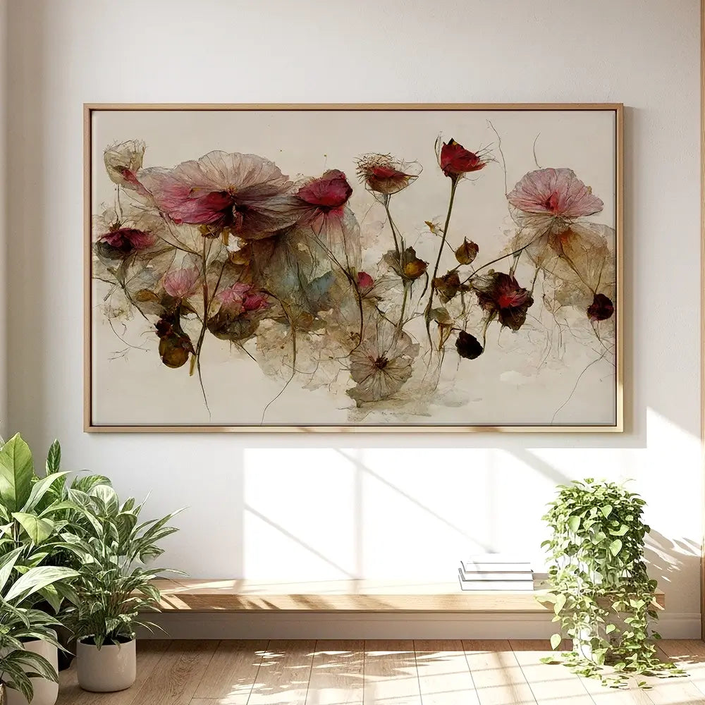 Wild Dry Roses Oversized Canvas Print Wild Dry Roses Oversized Canvas Print wall art product Treechild