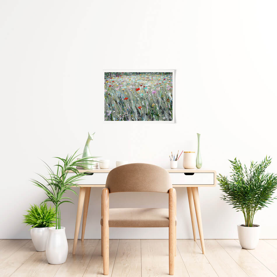 Wild Flower Space Art Print Wild Flower Space Art Print wall art product Studio Paint-Ing