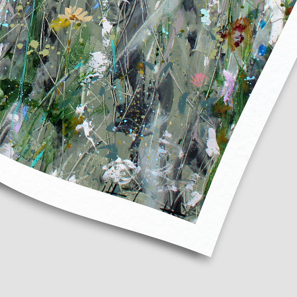 Wild Flower Space Art Print Wild Flower Space Art Print wall art product Studio Paint-Ing
