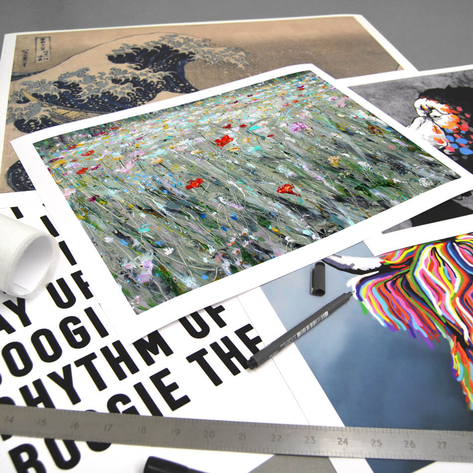 Wild Flower Space Art Print Wild Flower Space Art Print wall art product Studio Paint-Ing