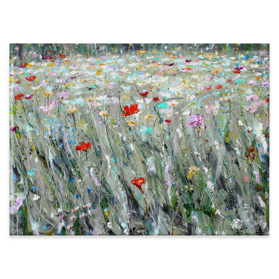 Wild Flower Space Canvas Print Wild Flower Space Canvas Print wall art product Studio Paint-Ing