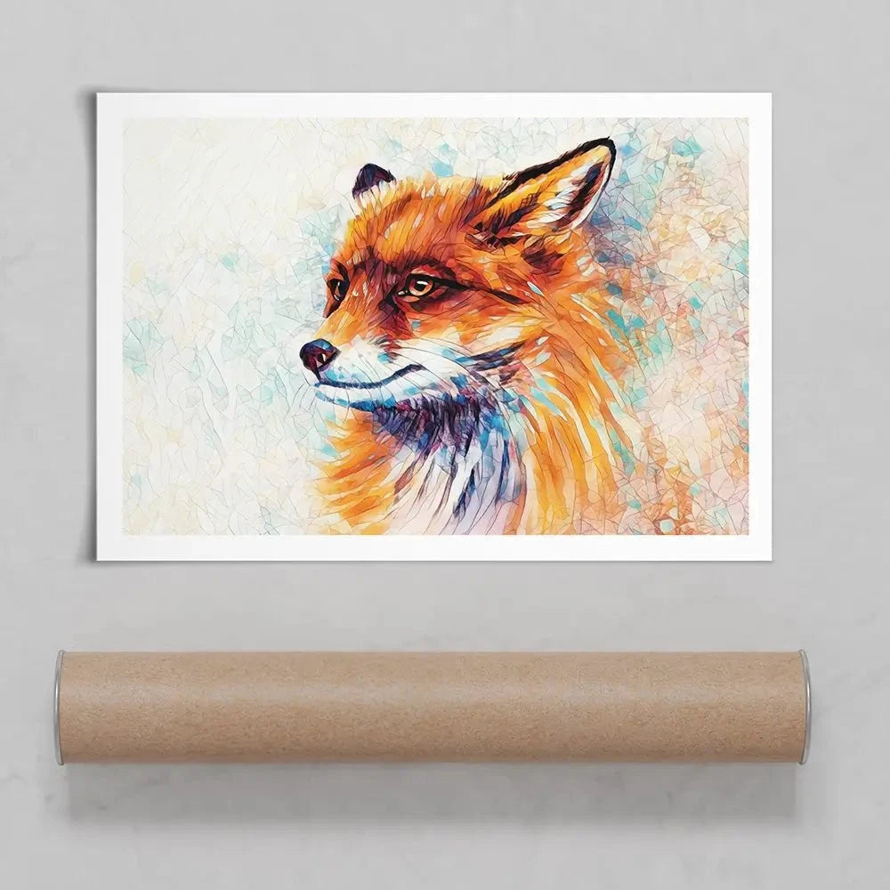 Wild Fox Art Print Wild Fox Art Print wall art product Lidi Di / Shutterstock