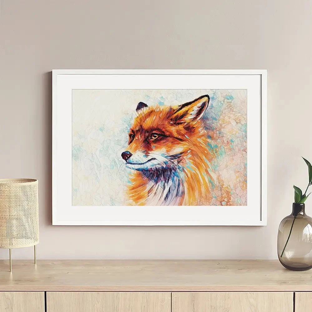 Wild Fox Framed Art Print Wild Fox Framed Art Print wall art product Lidi Di / Shutterstock