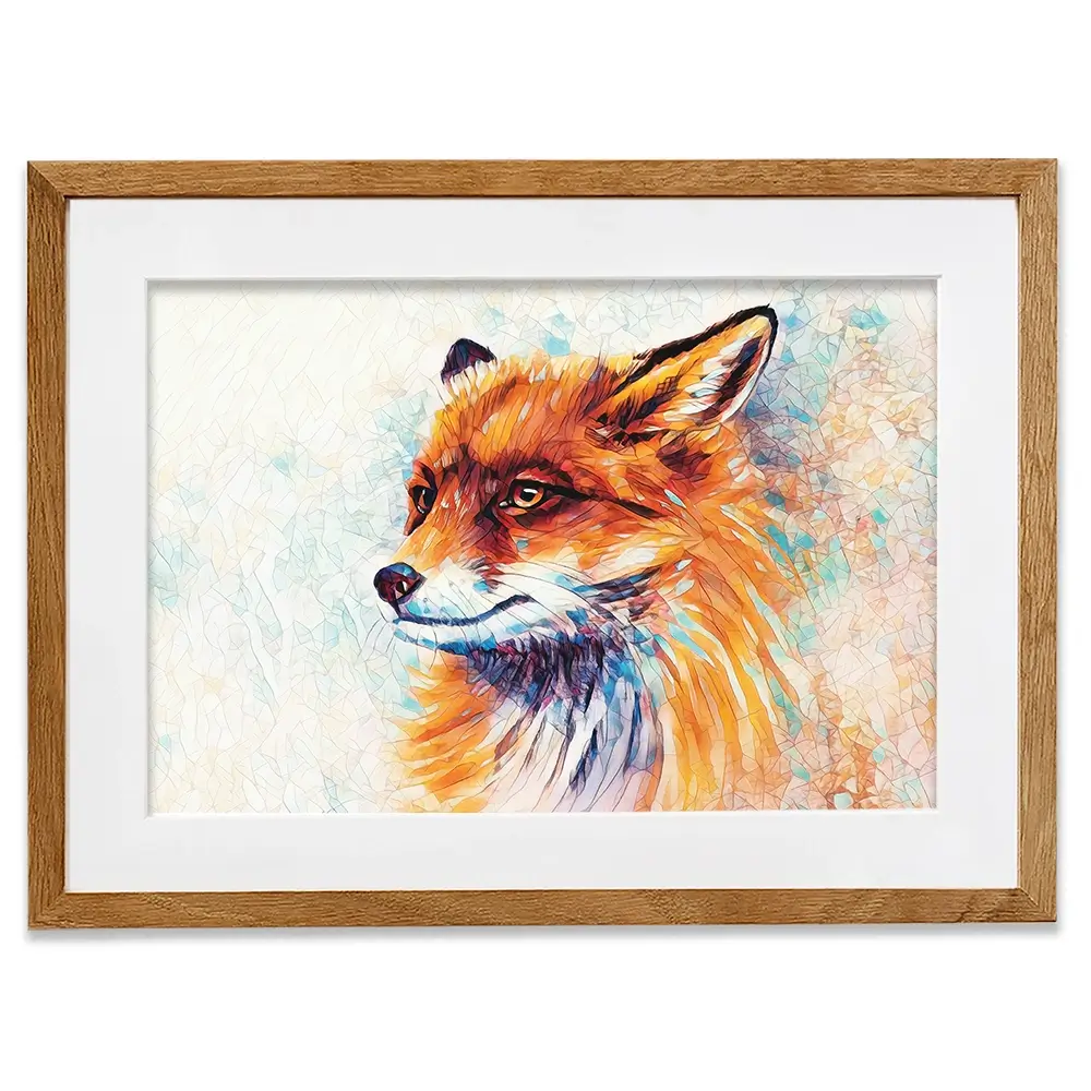 Wild Fox Framed Art Print Wild Fox Framed Art Print wall art product Lidi Di / Shutterstock