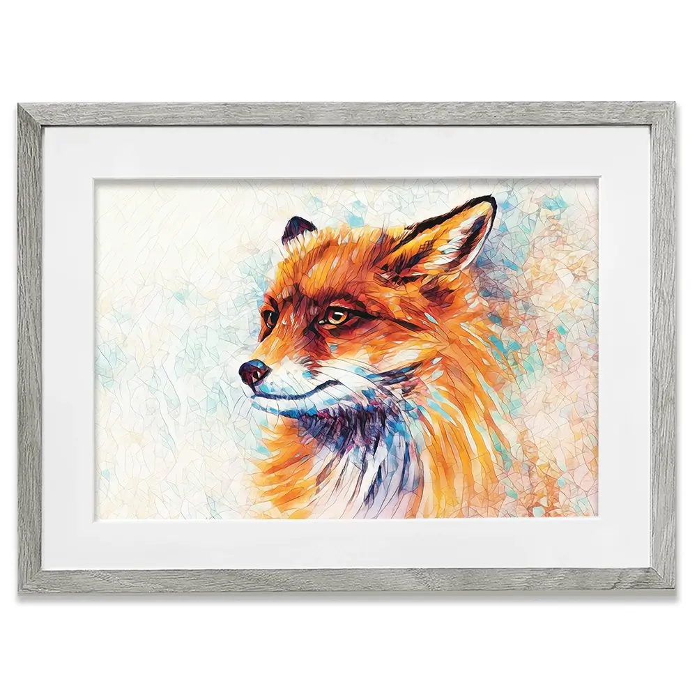 Wild Fox Framed Art Print Wild Fox Framed Art Print wall art product Lidi Di / Shutterstock