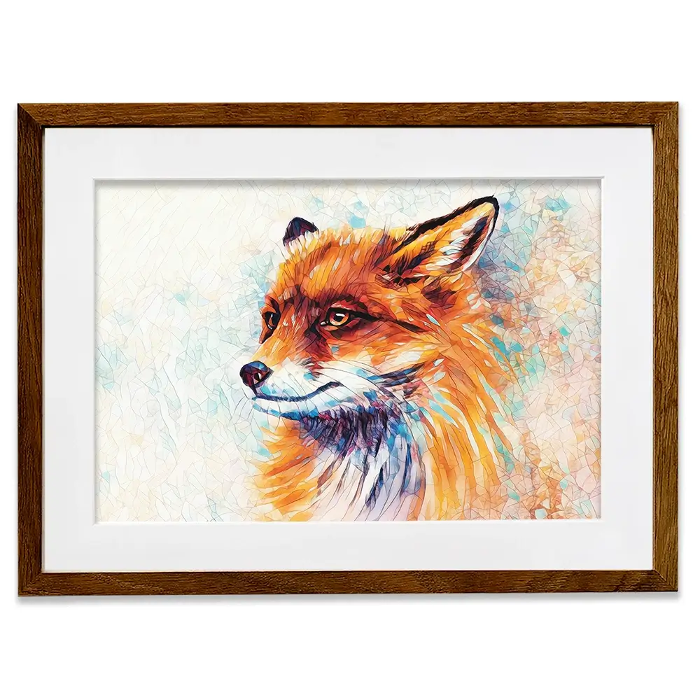 Wild Fox Framed Art Print Wild Fox Framed Art Print wall art product Lidi Di / Shutterstock