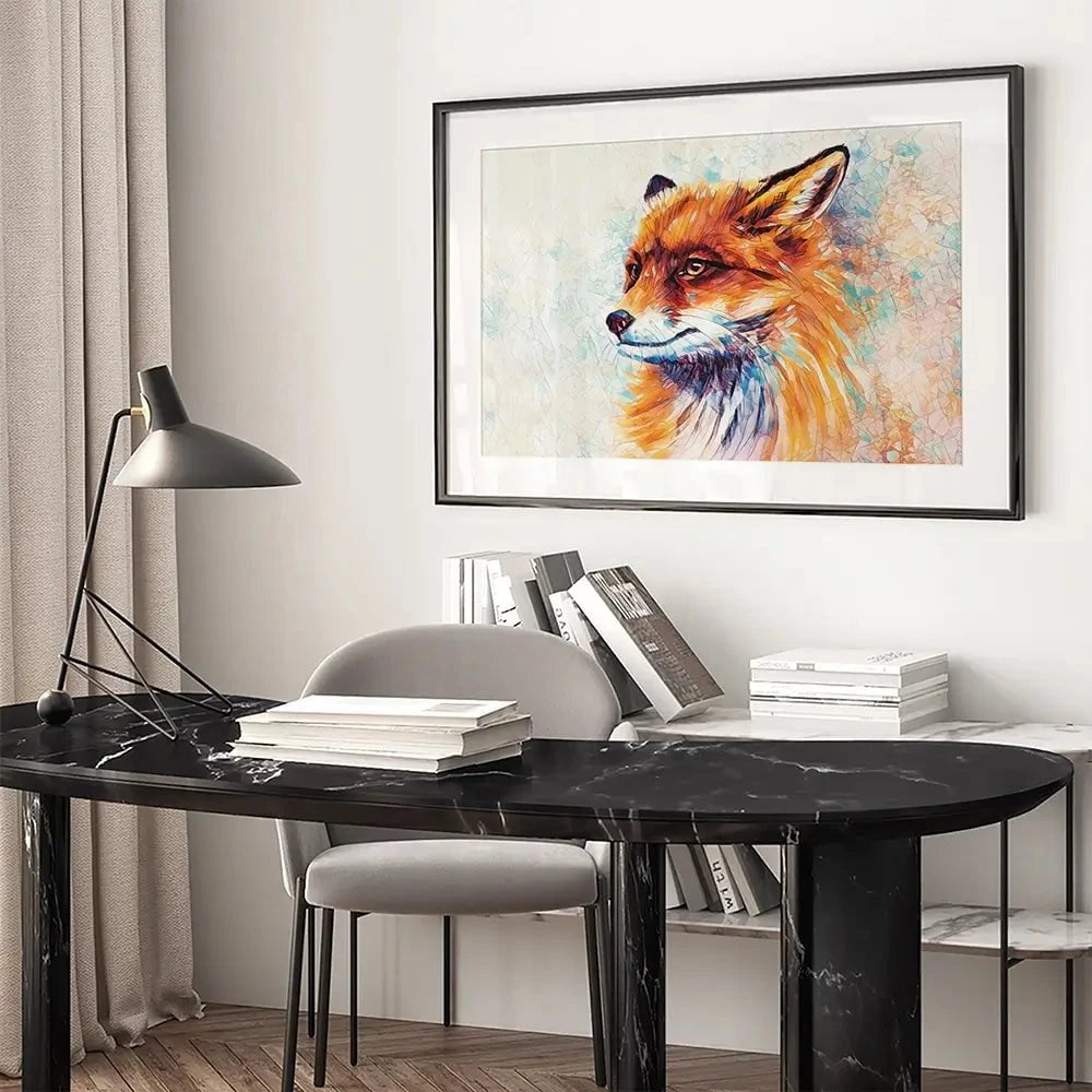 Wild Fox Framed Art Print Wild Fox Framed Art Print wall art product Lidi Di / Shutterstock