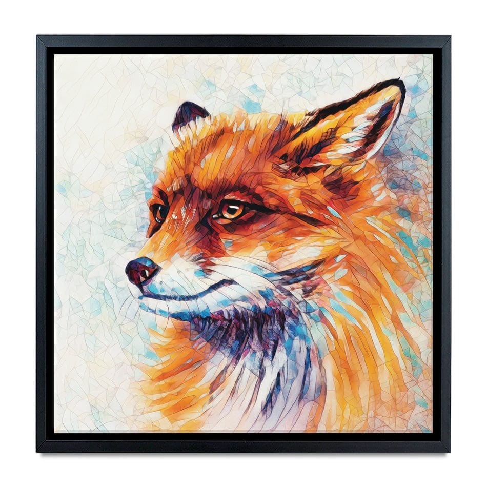 Wild Fox Square Canvas Print wall art product Lidi Di / Shutterstock