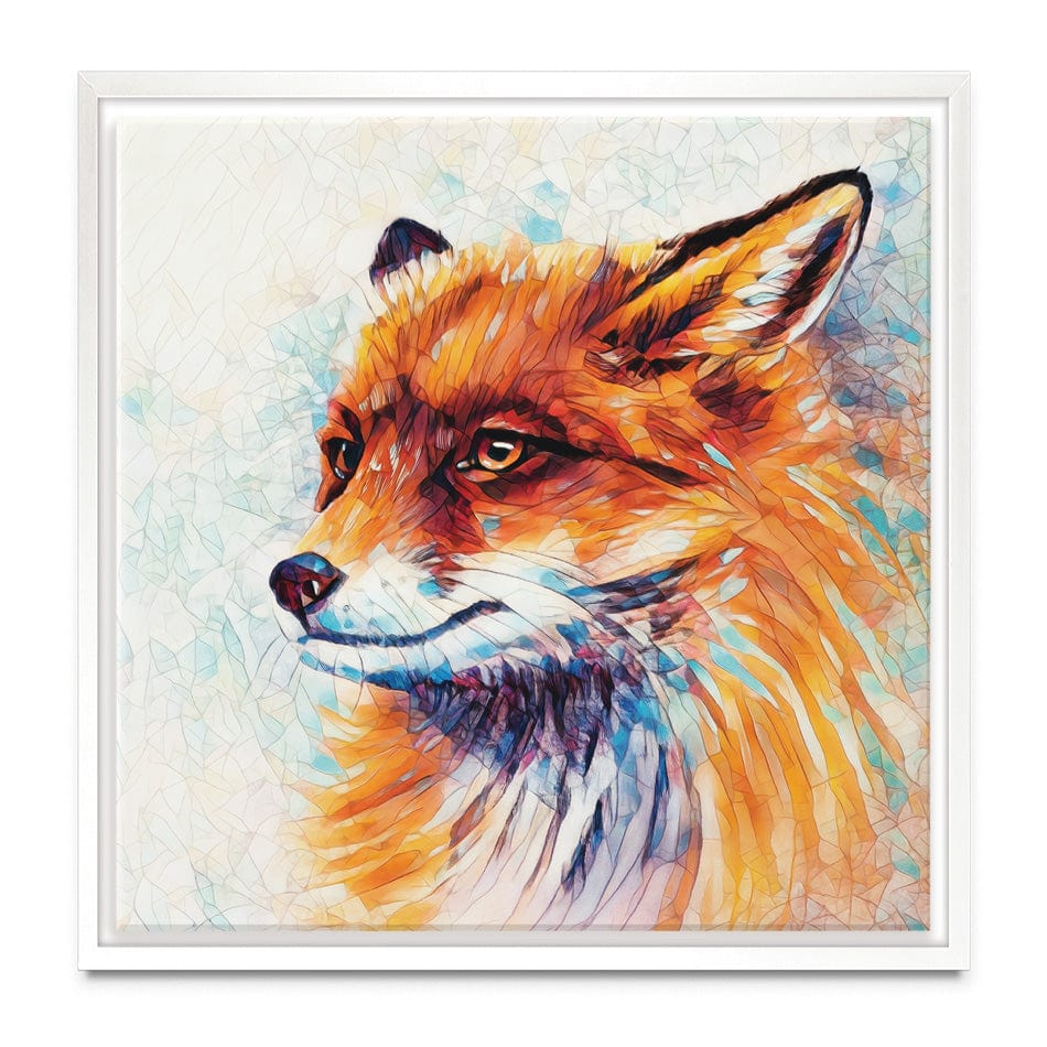 Wild Fox Square Canvas Print wall art product Lidi Di / Shutterstock