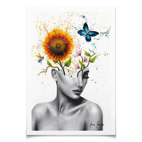 Wild Garden Girl Art Print Wild Garden Girl Art Print wall art product Ashvin Harrison