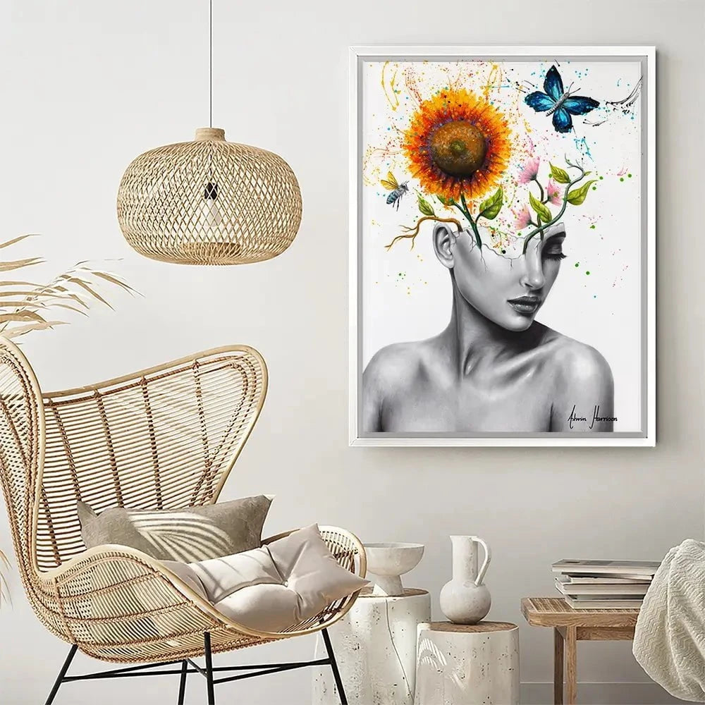 Wild Garden Girl Canvas Print Wild Garden Girl Canvas Print wall art product Ashvin Harrison