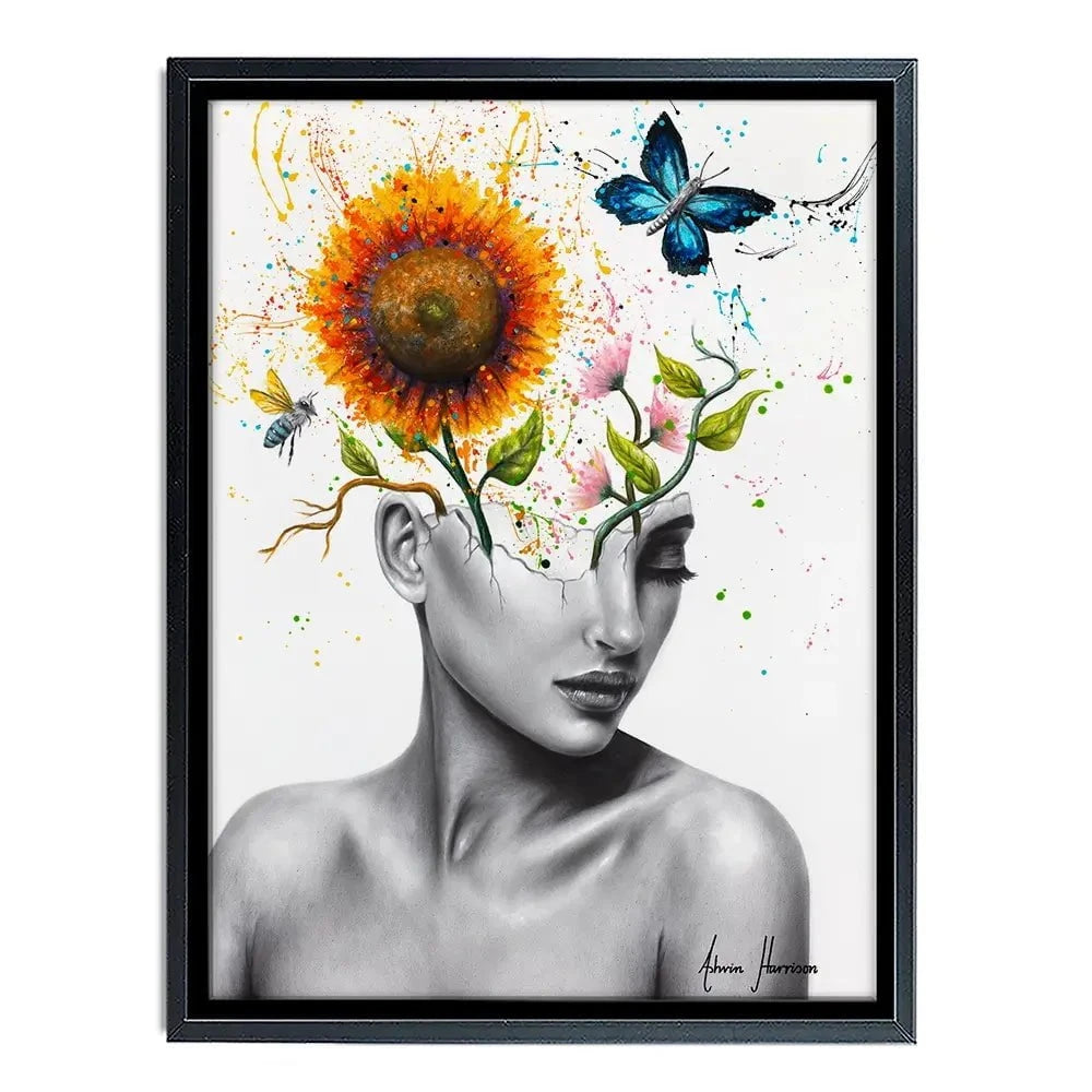 Wild Garden Girl Canvas Print Wild Garden Girl Canvas Print wall art product Ashvin Harrison