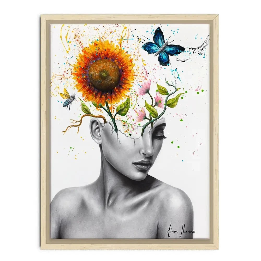 Wild Garden Girl Canvas Print Wild Garden Girl Canvas Print wall art product Ashvin Harrison