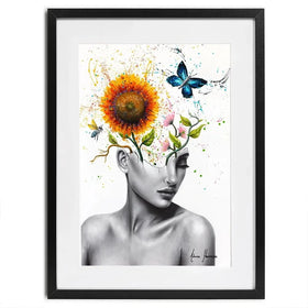 Wild Garden Girl Framed Art Print Wild Garden Girl Framed Art Print wall art product Ashvin Harrison