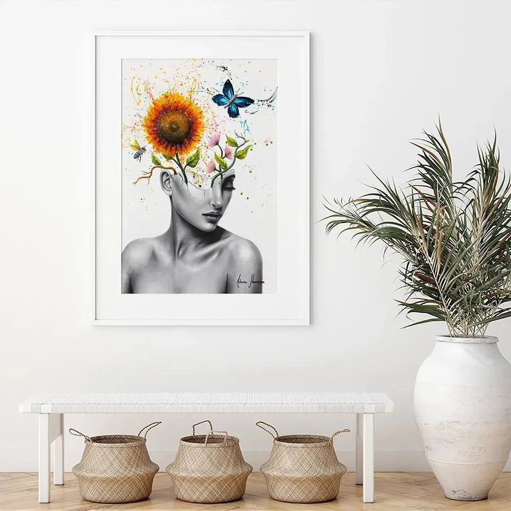 Wild Garden Girl Framed Art Print Wild Garden Girl Framed Art Print wall art product Ashvin Harrison