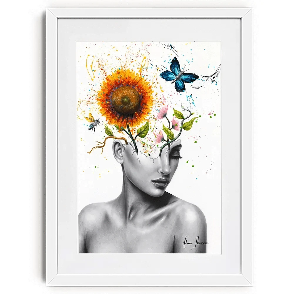 Wild Garden Girl Framed Art Print Wild Garden Girl Framed Art Print wall art product Ashvin Harrison