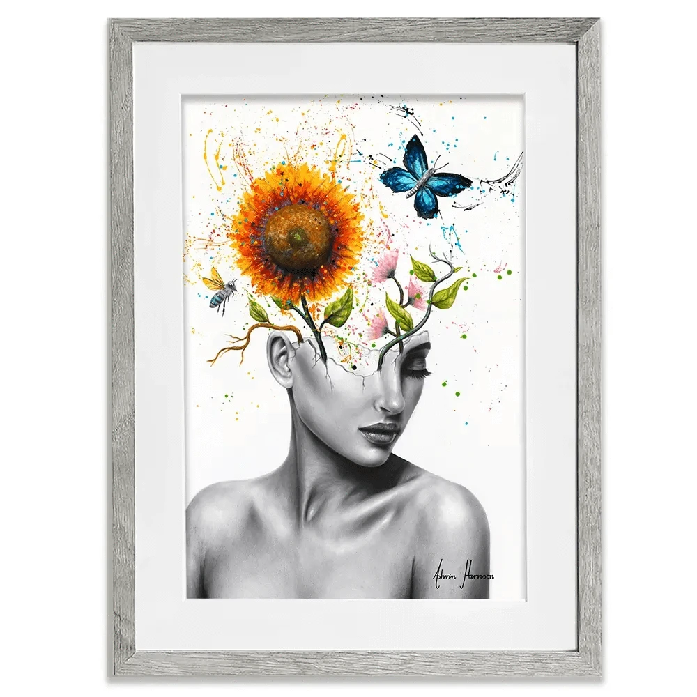 Wild Garden Girl Framed Art Print Wild Garden Girl Framed Art Print wall art product Ashvin Harrison