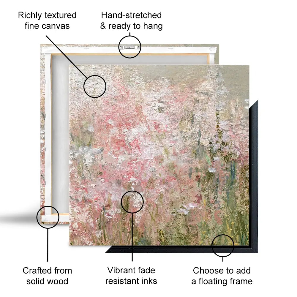 Wild Garden Square Canvas Print Wild Garden Square Canvas Print wall art product Carol Robinson