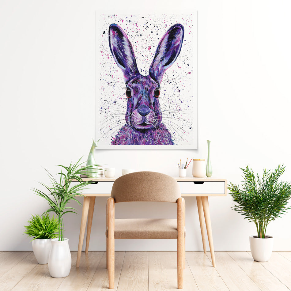 Wild Hare Hallie Art Print Wild Hare Hallie Art Print wall art product Emma LC Art