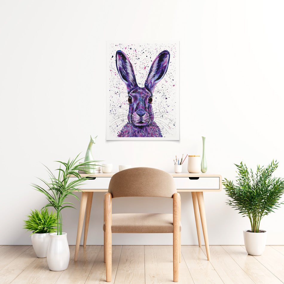 Wild Hare Hallie Art Print Wild Hare Hallie Art Print wall art product Emma LC Art