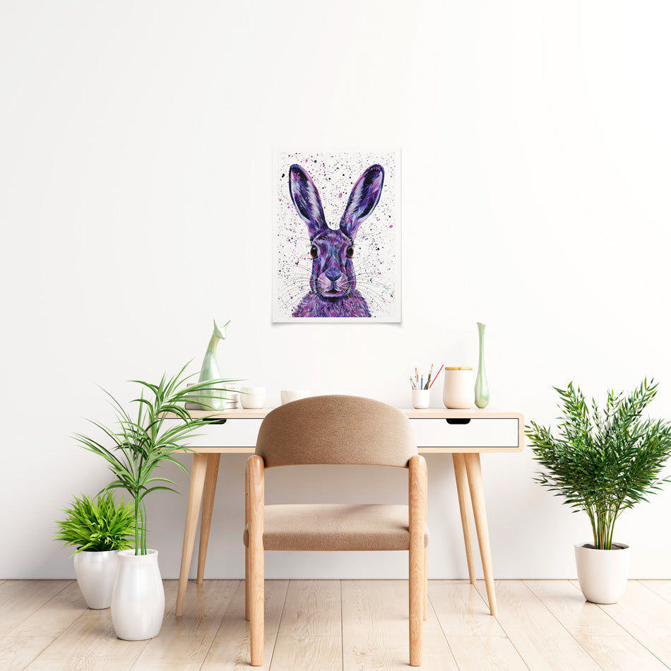Wild Hare Hallie Art Print Wild Hare Hallie Art Print wall art product Emma LC Art