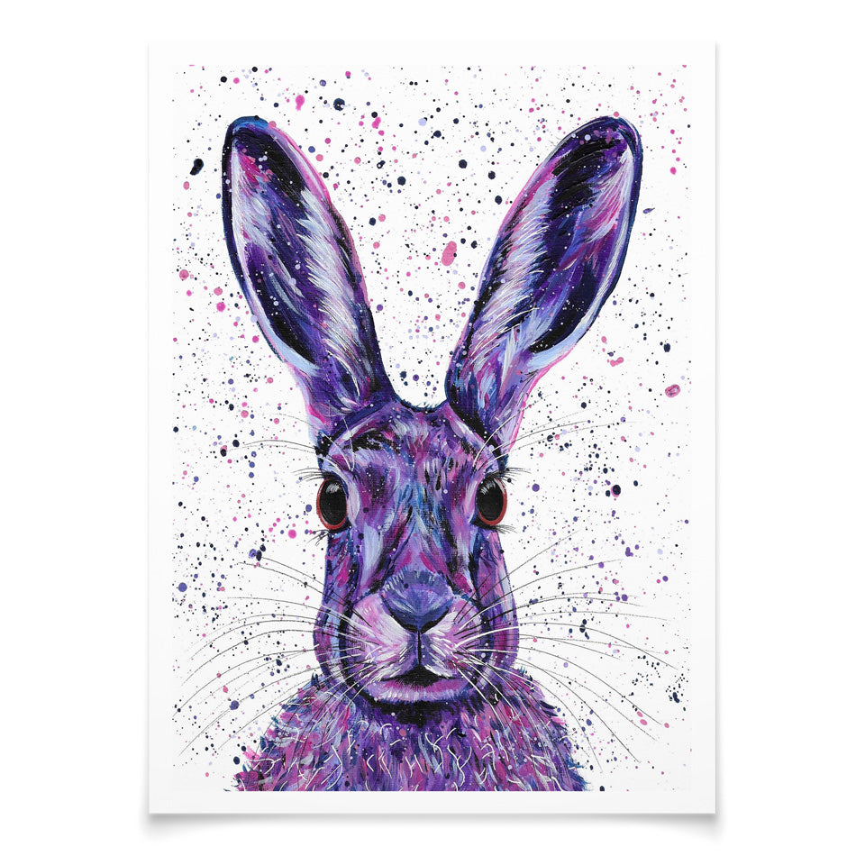 Wild Hare Hallie Art Print Wild Hare Hallie Art Print wall art product Emma LC Art