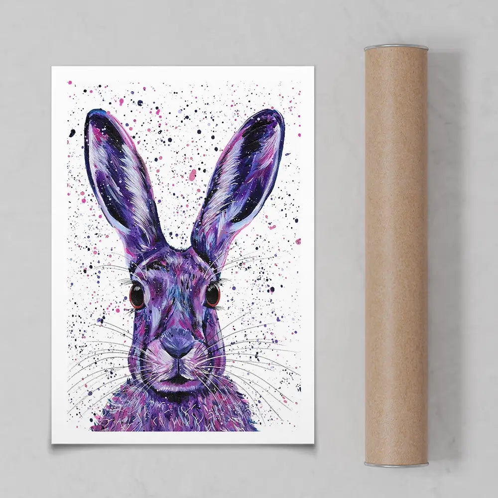 Wild Hare Hallie Art Print Wild Hare Hallie Art Print wall art product Emma LC Art
