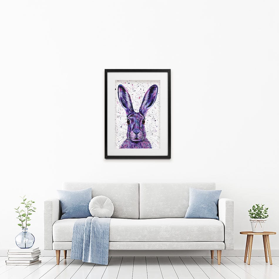 Wild Hare Hallie Framed Art Print wall art product Emma LC Art