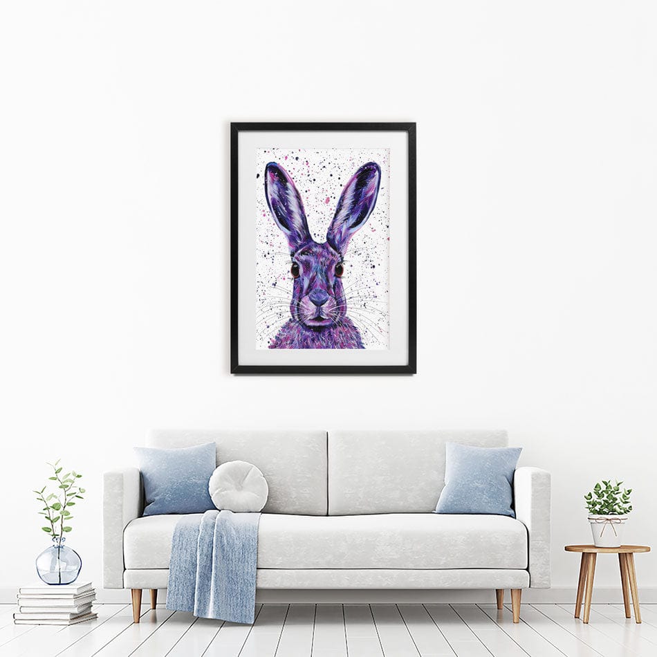 Wild Hare Hallie Framed Art Print wall art product Emma LC Art