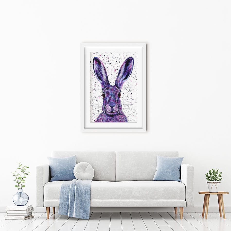 Wild Hare Hallie Framed Art Print wall art product Emma LC Art