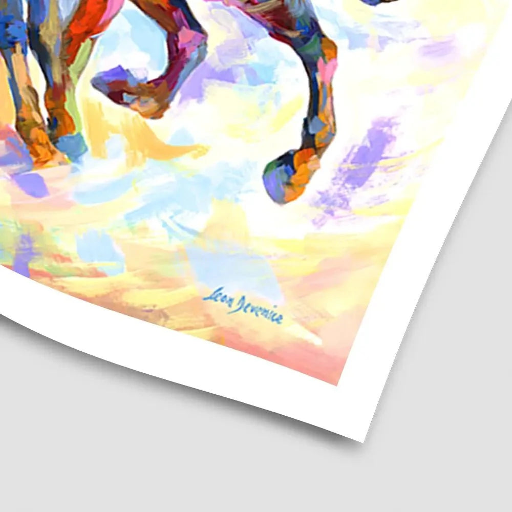 Wild Horses Running Art Print Wild Horses Running Art Print wall art product Leon Devenice