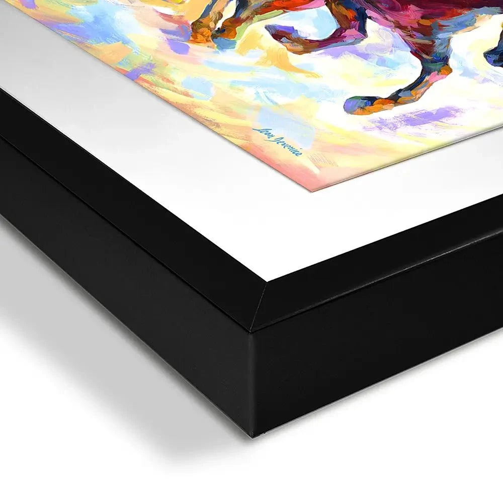 Wild Horses Running Framed Art Print Wild Horses Running Framed Art Print wall art product Leon Devenice