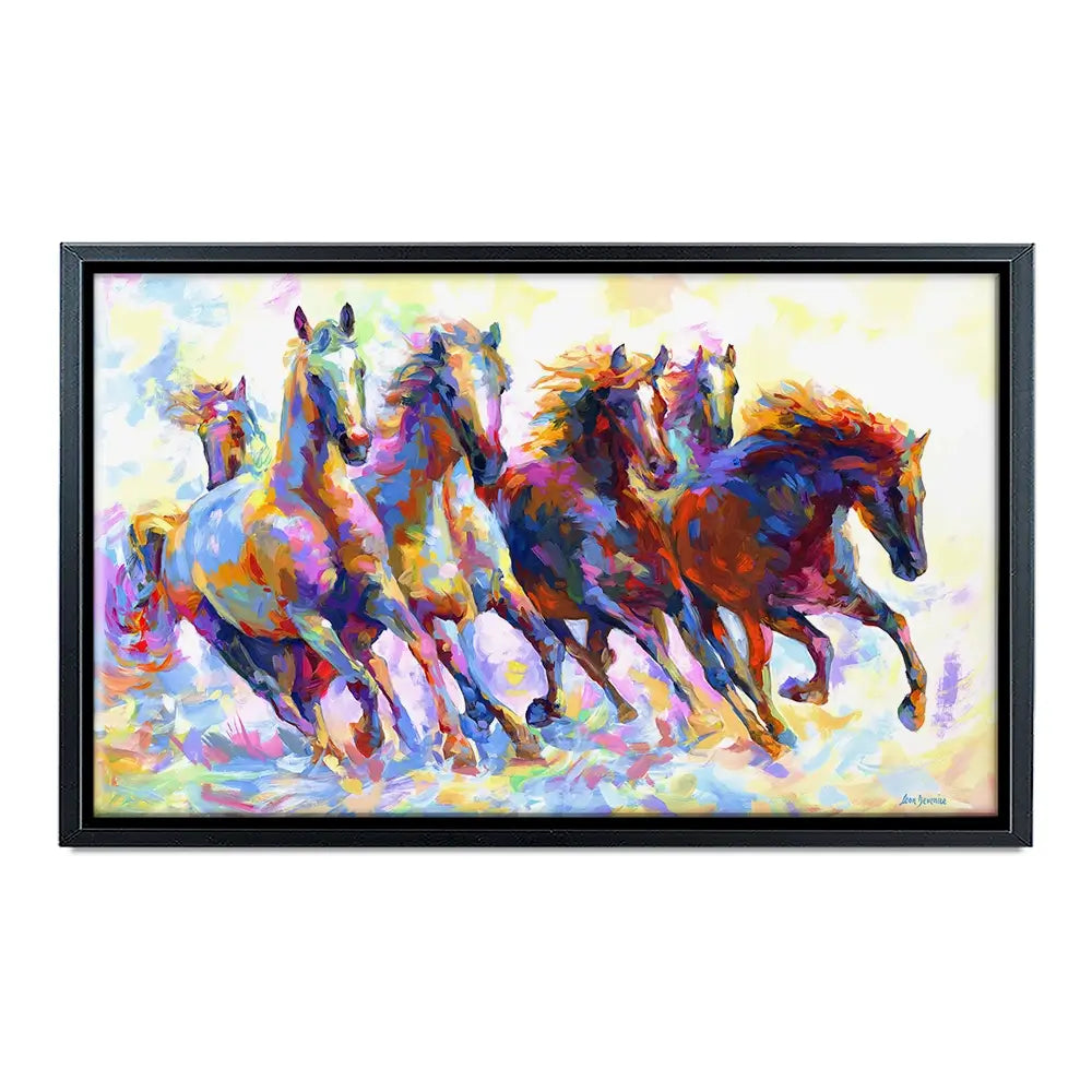 Wild Horses Running Oversized Canvas Print Wild Horses Running Oversized Canvas Print wall art product Art Print Shop