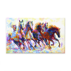 Wild Horses Running Oversized Canvas Print Wild Horses Running Oversized Canvas Print wall art product Art Print Shop