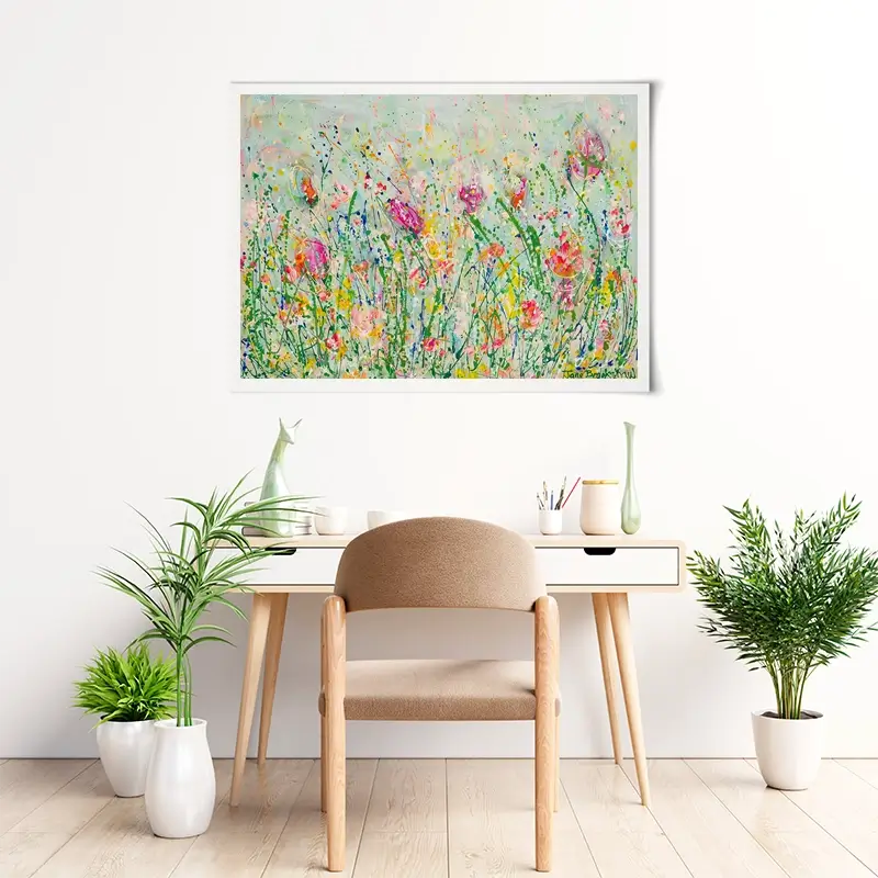 Wild Meadow In Green Art Print Wild Meadow In Green Art Print wall art product Jane Brookshaw