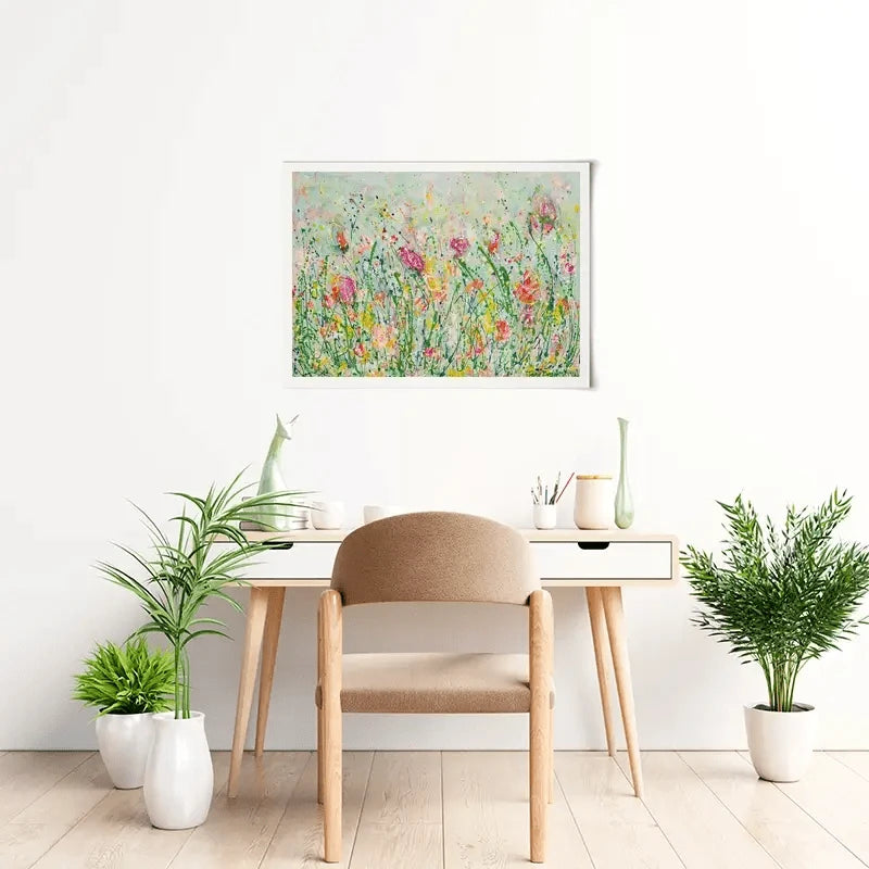 Wild Meadow In Green Art Print Wild Meadow In Green Art Print wall art product Jane Brookshaw