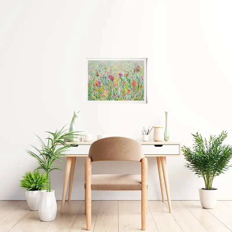 Wild Meadow In Green Art Print Wild Meadow In Green Art Print wall art product Jane Brookshaw