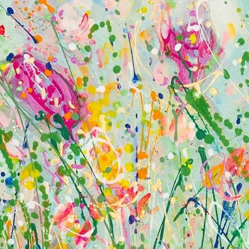 Wild Meadow In Green Canvas Print Wild Meadow In Green Canvas Print wall art product Jane Brookshaw