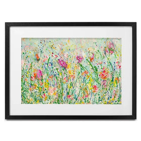 Wild Meadow In Green Framed Art Print Wild Meadow In Green Framed Art Print wall art product Jane Brookshaw