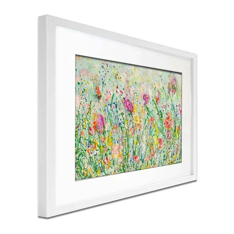 Wild Meadow In Green Framed Art Print Wild Meadow In Green Framed Art Print wall art product Jane Brookshaw