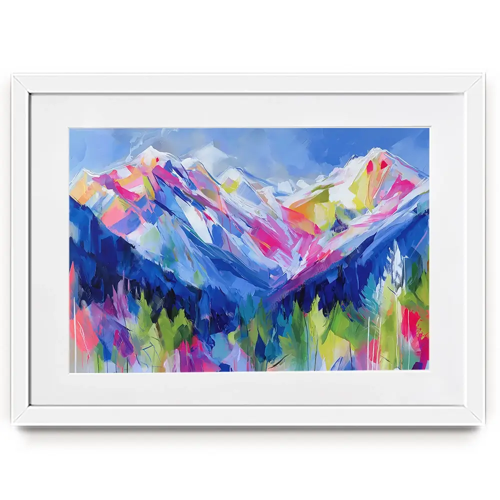 Wildfire Slopes Framed Art Print Wildfire Slopes Framed Art Print wall art product Chromatic Storm Studio